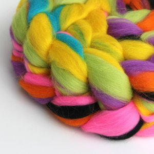Merino Roving - Combed Top - Spinning Fiber - Custom Blended -  Rock Out