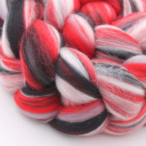 Merino Roving / Combed Top - Spinning Fiber - Custom Blended - House Of Cards