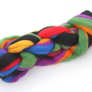 Merino Roving / Combed Top - Spinning Fiber - Custom Blended - Toucan Sam