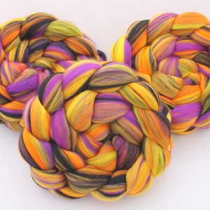 Merino Roving / Combed Top - Spinning Fiber - Custom Blended - The 13th Floor