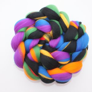 Merino Roving / Combed Top - Spinning Fiber - Custom Blended - Toucan Sam