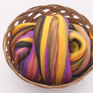 Merino Roving / Combed Top - Spinning Fiber - Custom Blended - The 13th Floor