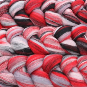 Merino Roving / Combed Top - Spinning Fiber - Custom Blended - House Of Cards