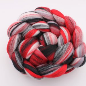 Merino Roving / Combed Top - Spinning Fiber - Custom Blended - House Of Cards