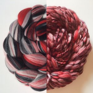 Merino Roving / Combed Top - Spinning Fiber - Custom Blended - House Of Cards