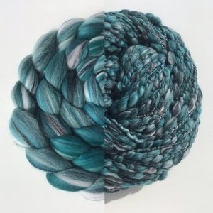 Merino Roving - Combed Top - Spinning Fiber - Custom Blended - Neptune Rising