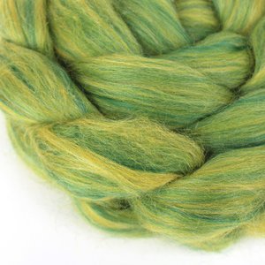 Blended Roving / Combed Top | Merino / Silk / Bamboo | Lemongrass