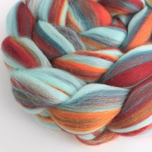 Blended Roving / Combed Top | Merino | Rocky Mountain Skies