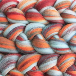 Blended Roving / Combed Top | Merino | Rocky Mountain Skies