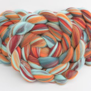 Blended Roving / Combed Top | Merino | Rocky Mountain Skies