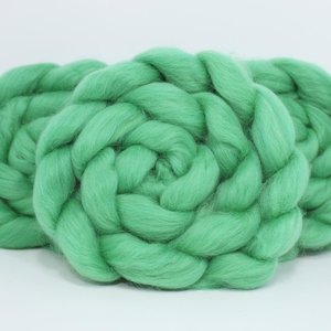 Commercially Dyed Roving | Corriedale | Green