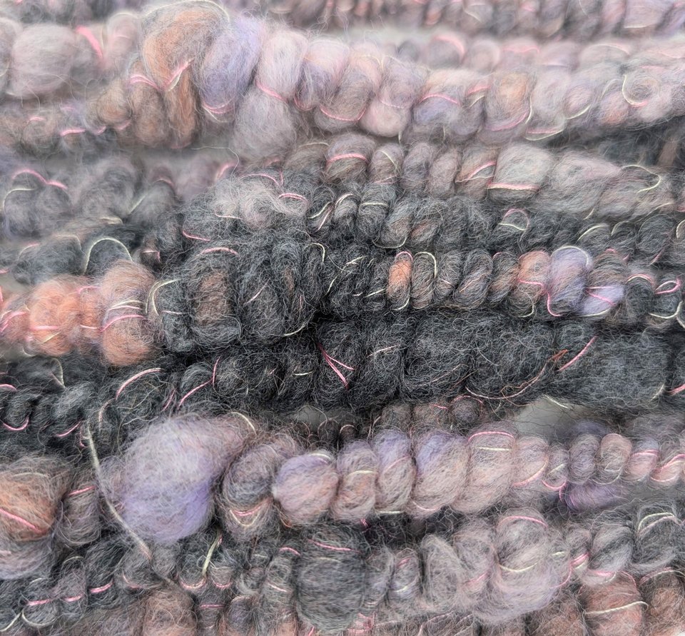 Handspun Art Yarn | Beehive Yarn | Coil Yarn