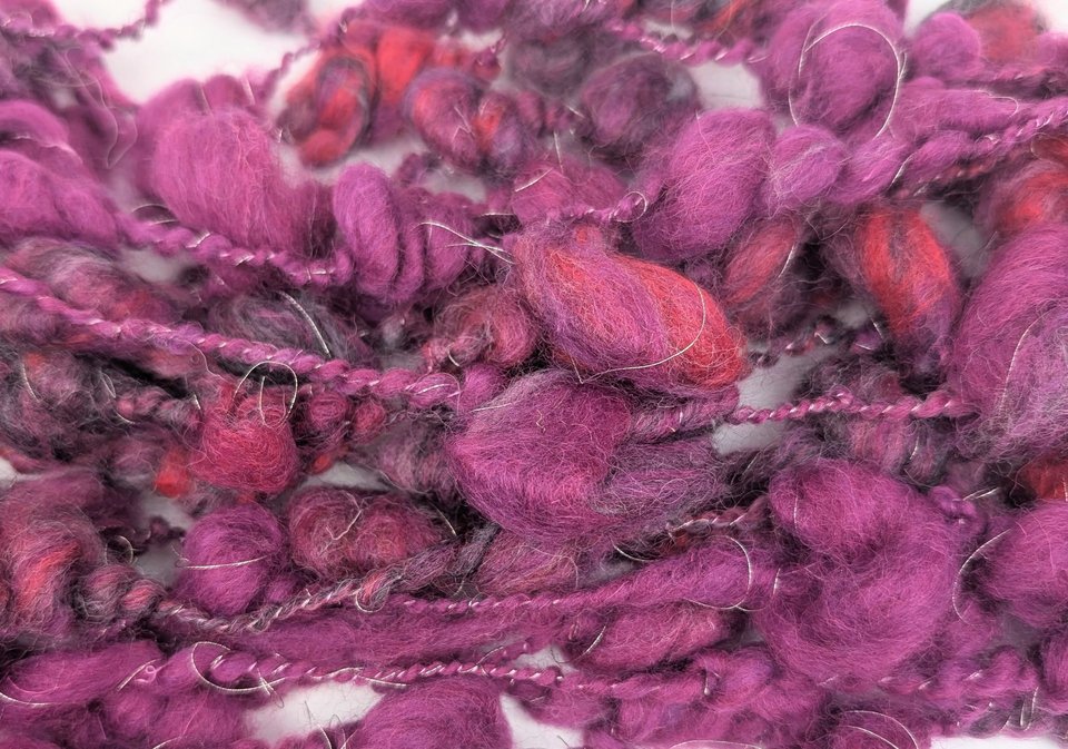 Handspun Art Yarn | Beehive Yarn | Coil Yarn