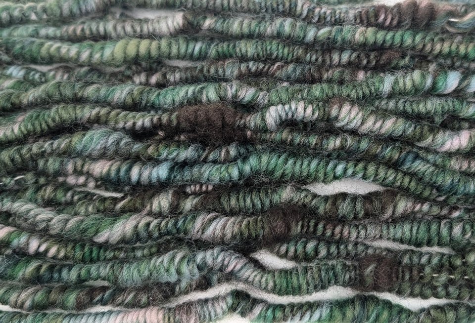 Handspun Art Yarn | Beehive Yarn | Coil Yarn