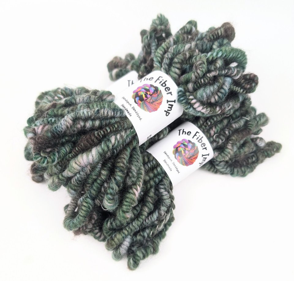 Handspun Art Yarn | Beehive Yarn | Coil Yarn