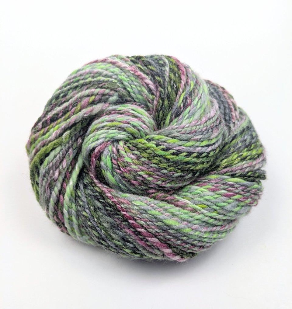 Handspun Yarn | Polwarth / Nylon / Bamboo | Ghostbusters