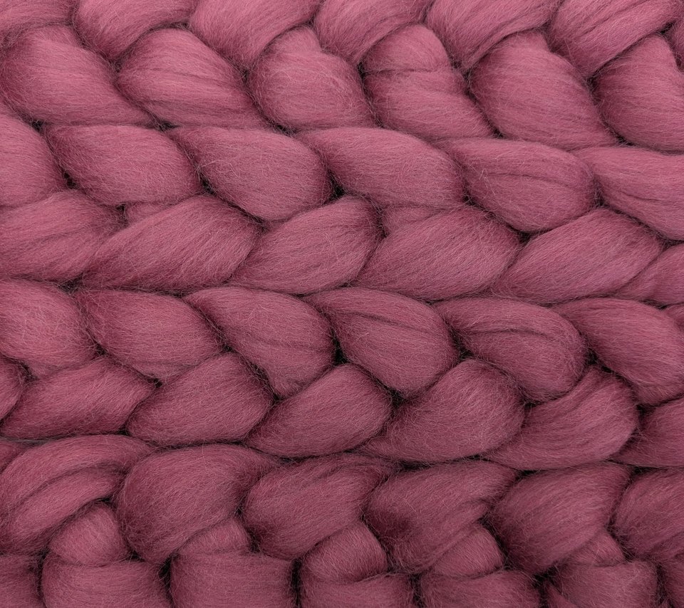 Commercially Dyed Roving | Corriedale | Rose
