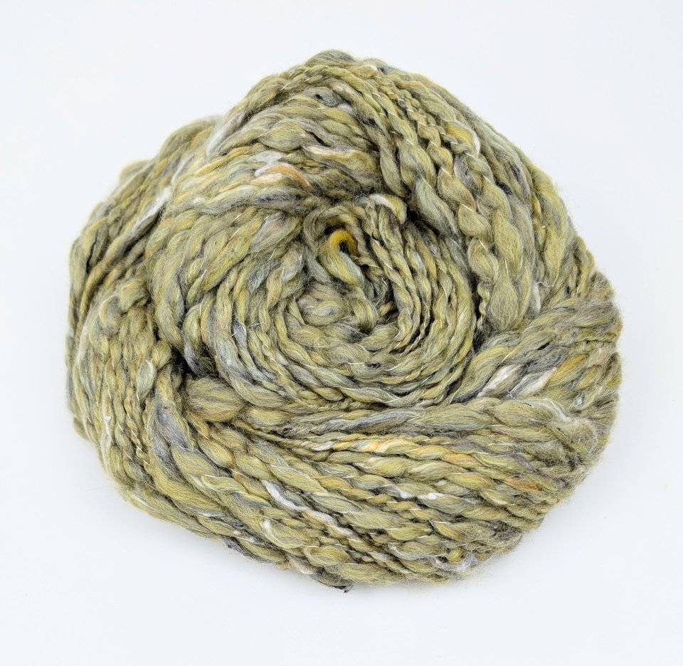 Handspun Thick and Thin Yarn | Merino / Tweed