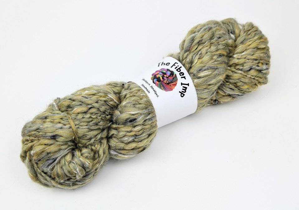 Handspun Thick and Thin Yarn | Merino / Tweed