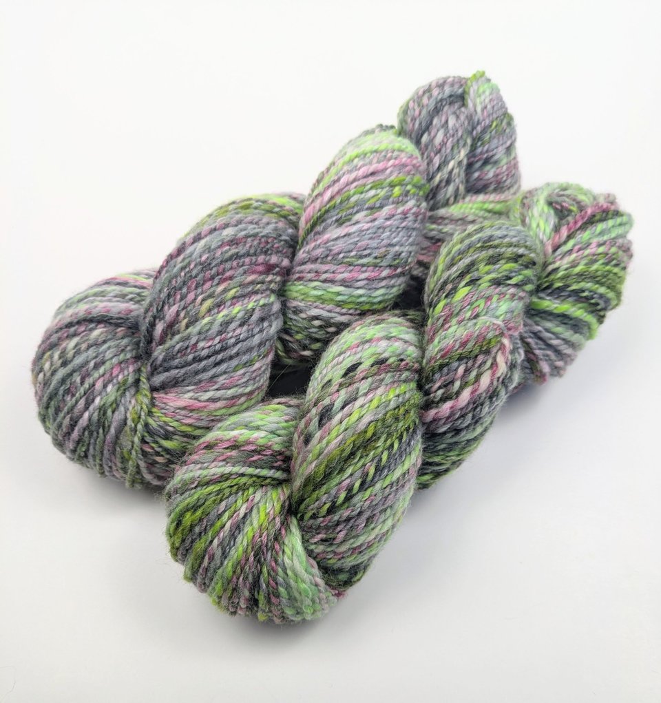 Handspun Yarn | Polwarth / Nylon / Bamboo | Ghostbusters