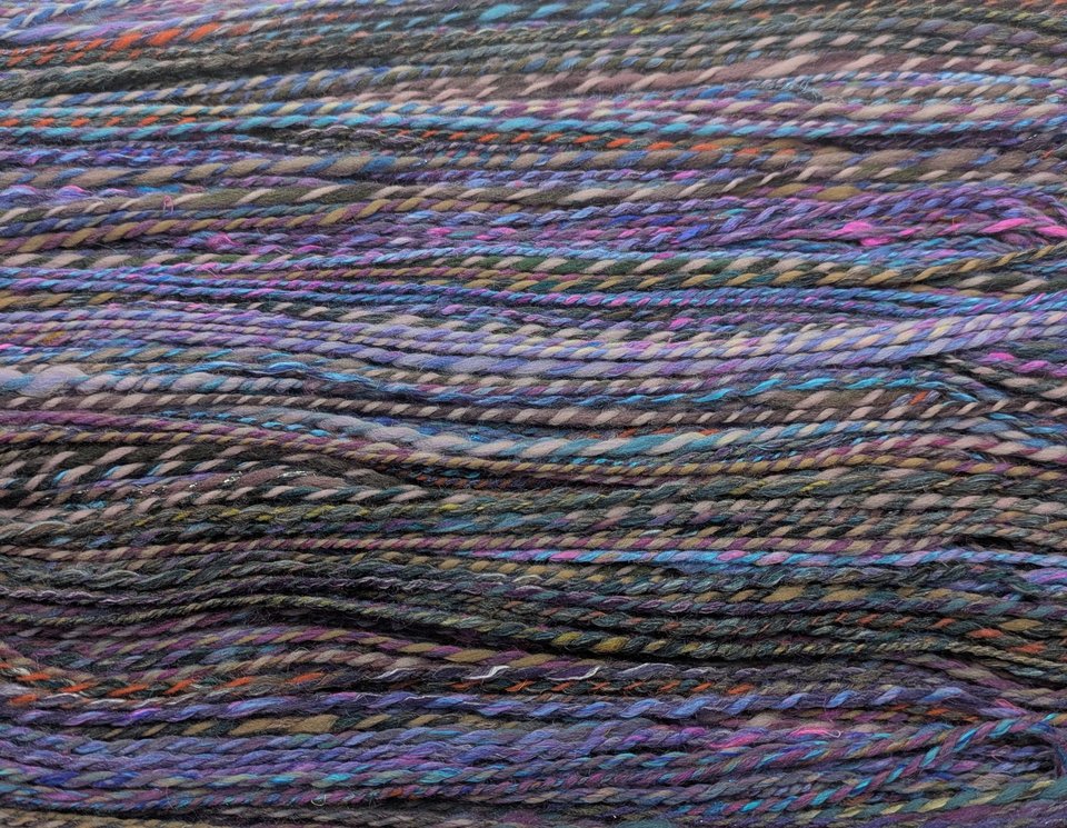 Handspun Yarn | Mixed Fibers | 2-Ply Yarn