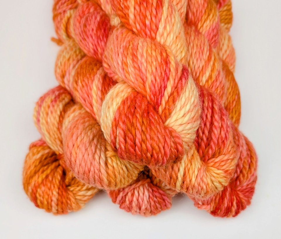 Hand Dyed. Hand Painted Yarn - Baby Alpaca / Merino - Hayride