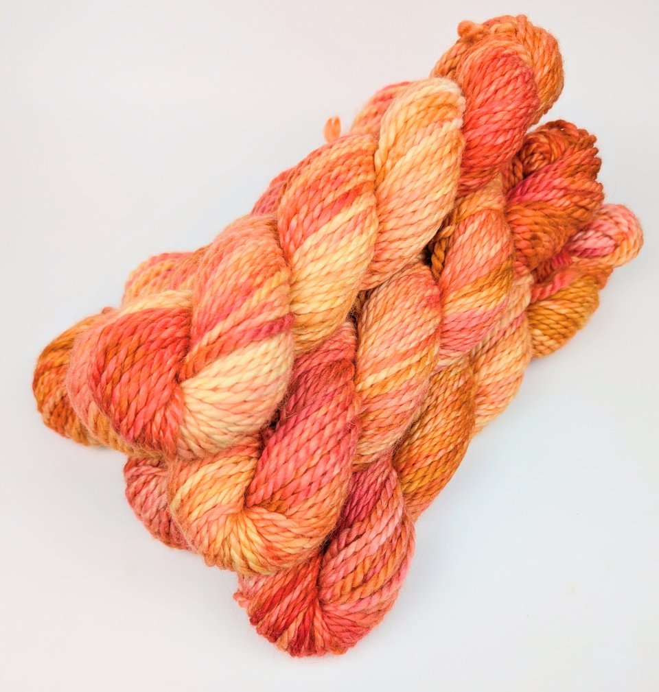 Hand Dyed. Hand Painted Yarn - Baby Alpaca / Merino - Hayride