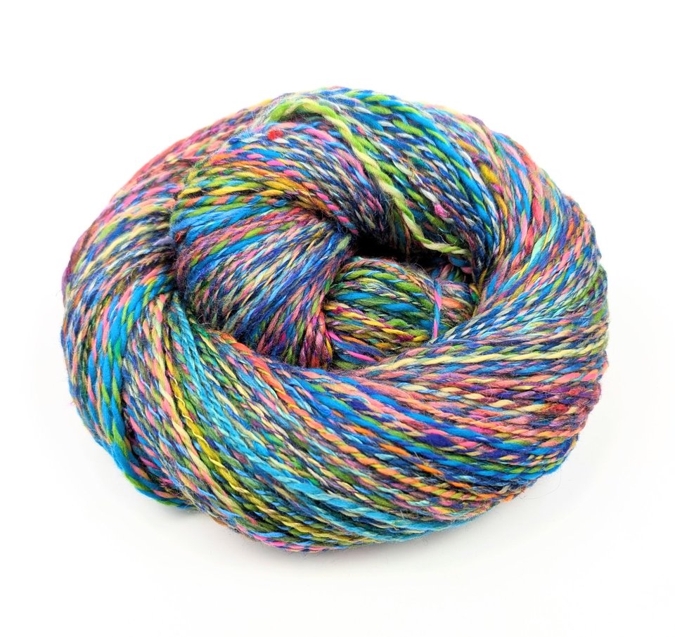 Handspun Yarn | Mixed Luxury Fibers | 2-Ply Yarn