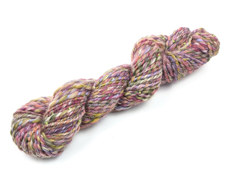 Handspun Beaded Yarn | Mixed Luxury Fibers
