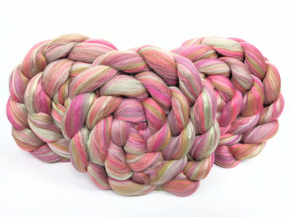 Merino Roving / Combed Top - Spinning Fiber - Custom Blended - Secret Garden