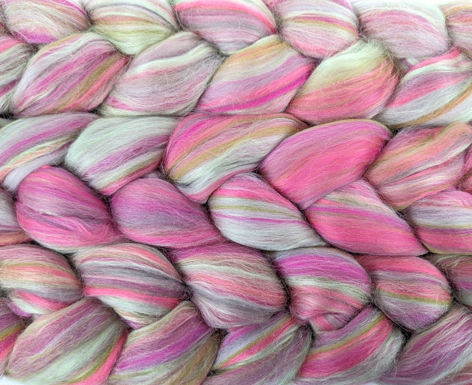 Merino Roving / Combed Top - Spinning Fiber - Custom Blended - Secret Garden