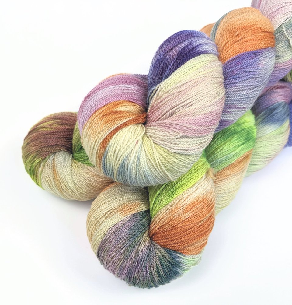 Hand Dyed / Painted Yarn | Lace Weight | Merino / Silk | Out Of This World 