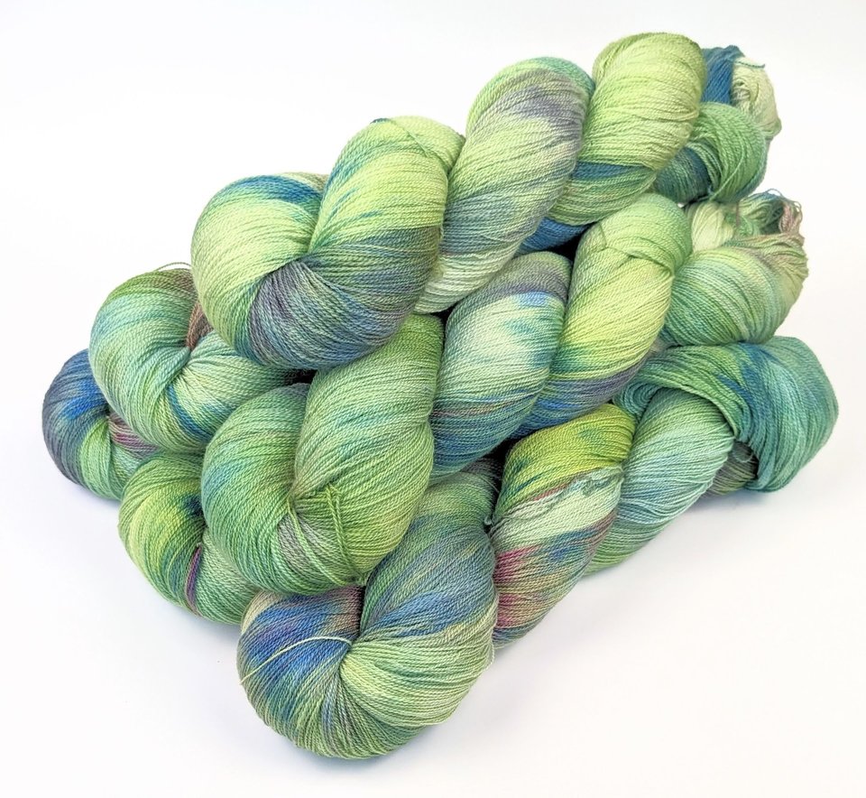 Hand Dyed / Painted Yarn | Lace Weight | Merino / Silk | Field Of Dreams