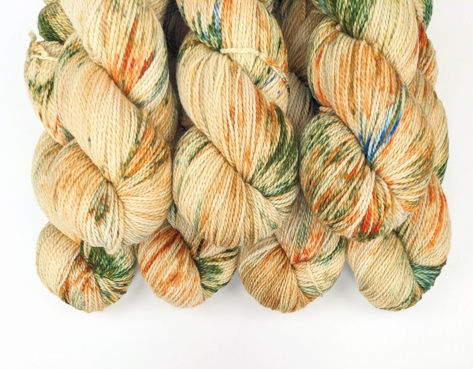 Hand Dyed / Painted Yarn | Fingering Weight |  SW Merino | Whiskey Sour