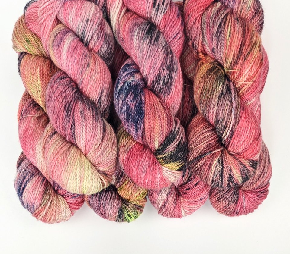 Hand Dyed / Painted Yarn | Fingering Weight |  SW Merino / Silk / Cashmere | Samba