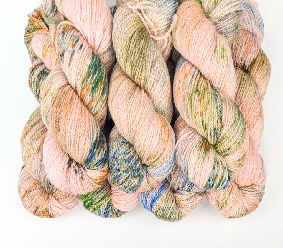 Hand Dyed / Painted Yarn | Fingering Weight |  SW Merino | Oink