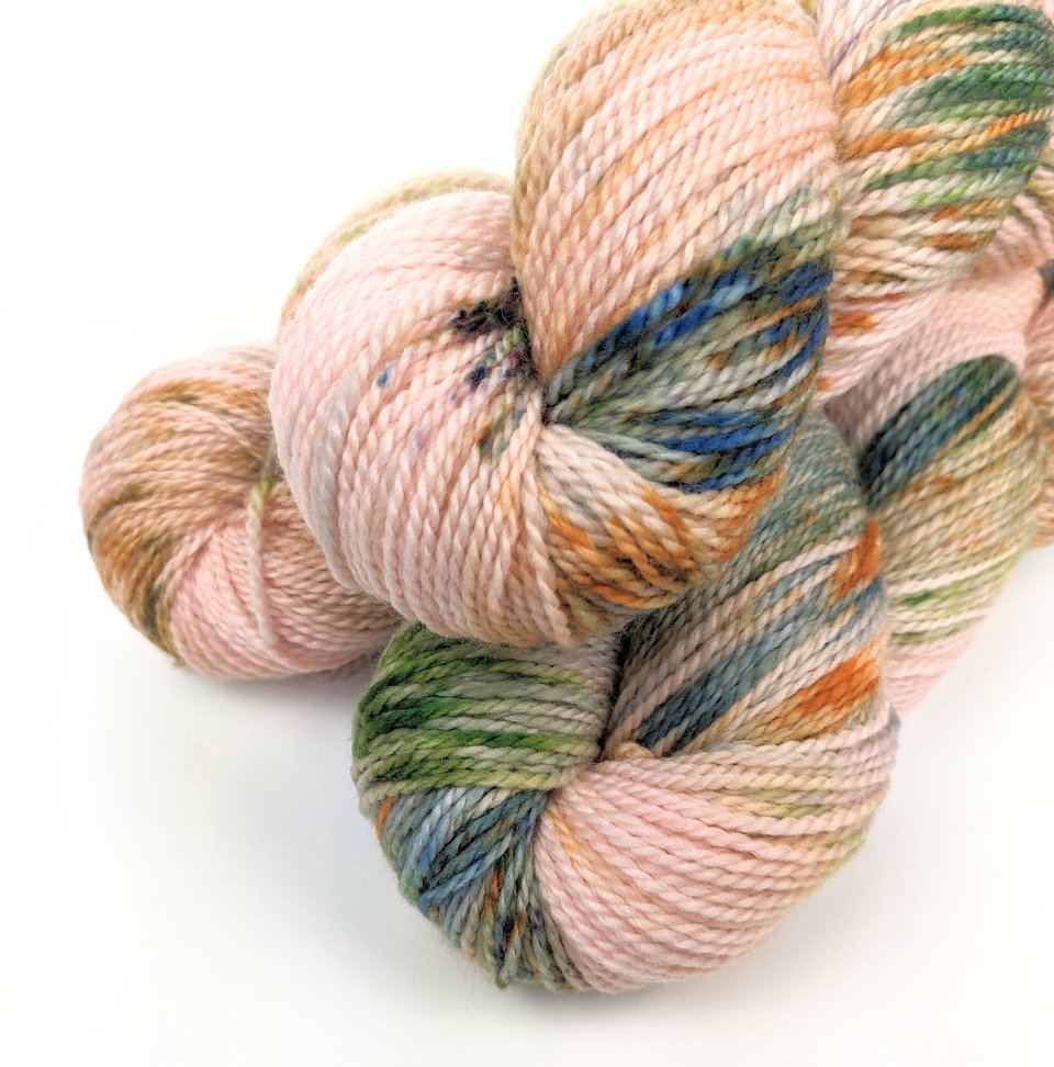 Hand Dyed / Painted Yarn | Fingering Weight |  SW Merino | Oink
