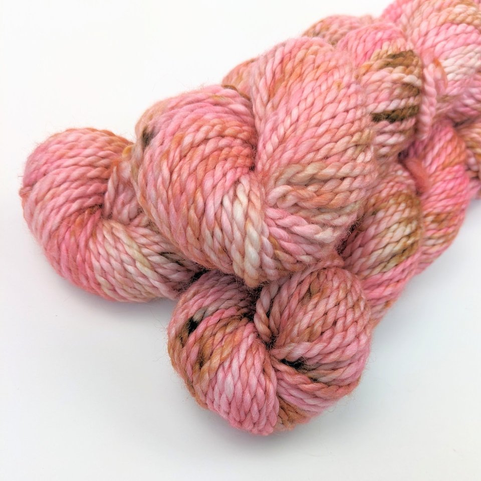 Hand Dyed. Hand Painted Yarn - Baby Alpaca / Merino - Bed Of Roses