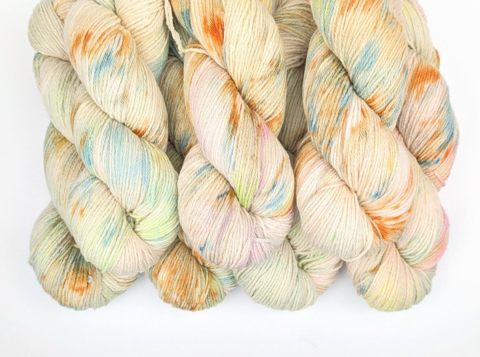 Hand Dyed / Painted Yarn | Fingering Weight | Merino / Camel | Nursery Rhyme