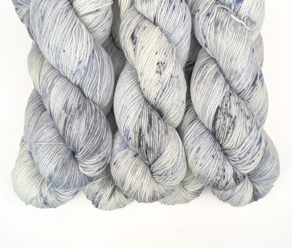 Hand Dyed / Painted Yarn | Fingering Weight | SW Merino / Nylon | Smoke Show