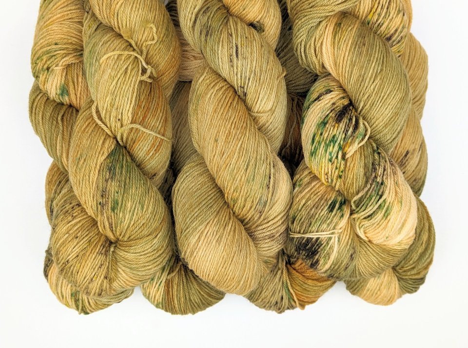 Hand Dyed / Painted Yarn | Fingering Weight |  SW Merino | Eye Of The Tiger