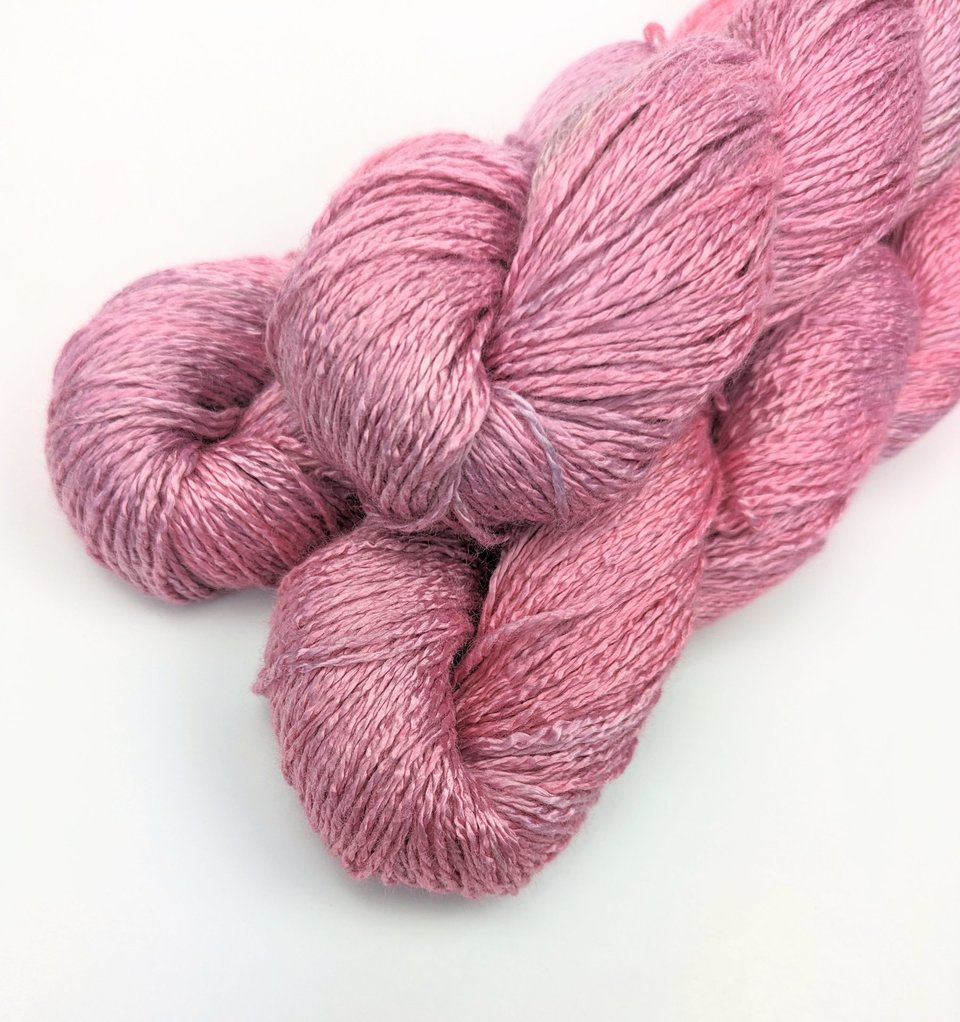 Hand Dyed. Hand Painted Yarn - Bamboo- Fingering Weight Yarn - Cherub