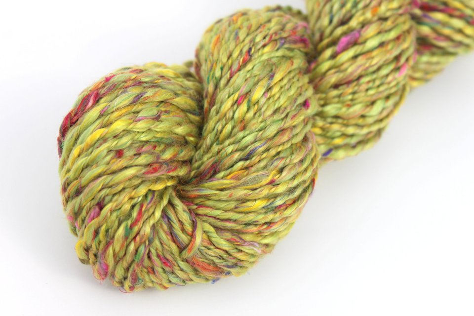 Blended Roving - Combed Top - Merino / Sari Silk / Mulberry Silk / Bamboo - Mardi Gras