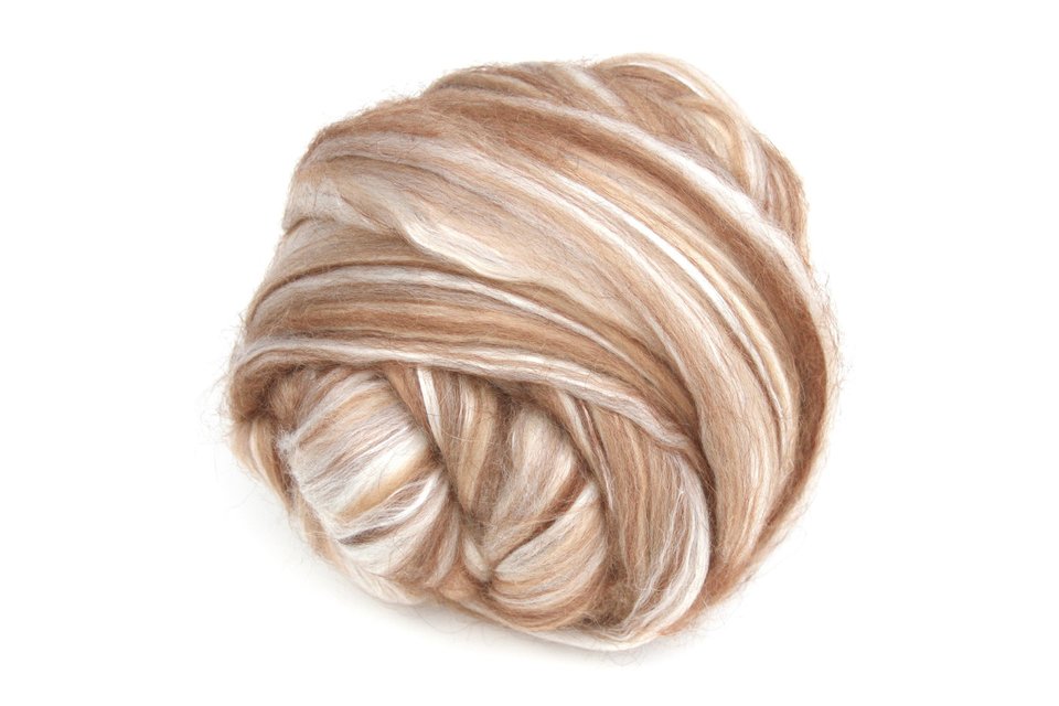 Blended Roving - Combed Top - Merino / Camel / Silk / Alpaca - Luxury Spinning Fiber