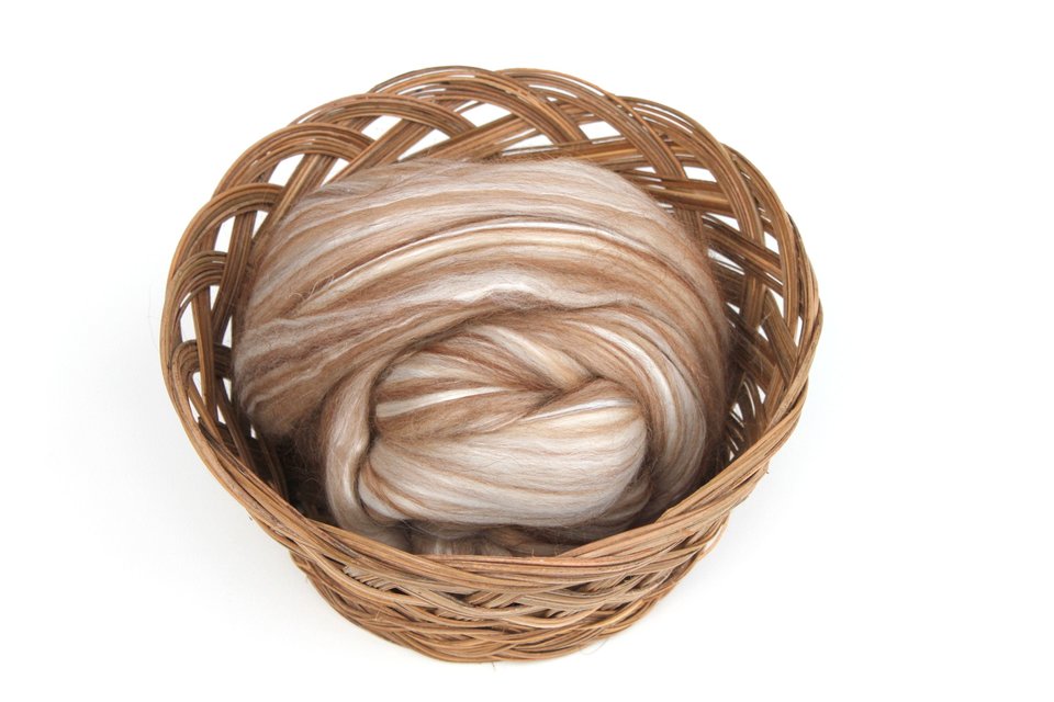 Blended Roving - Combed Top - Merino / Camel / Silk / Alpaca - Luxury Spinning Fiber