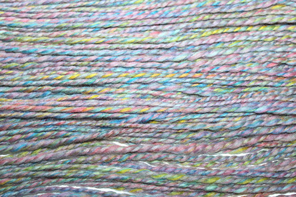Blended Roving, Combed Top - Corriedale - Pinata
