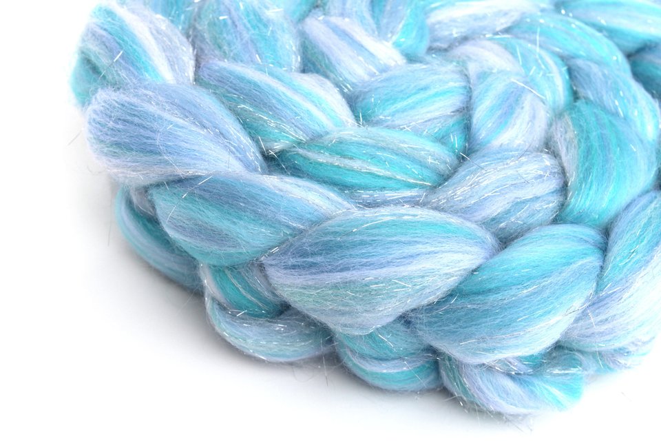 Blended Roving / Combed Top | Merino / Angelina | Pegasus