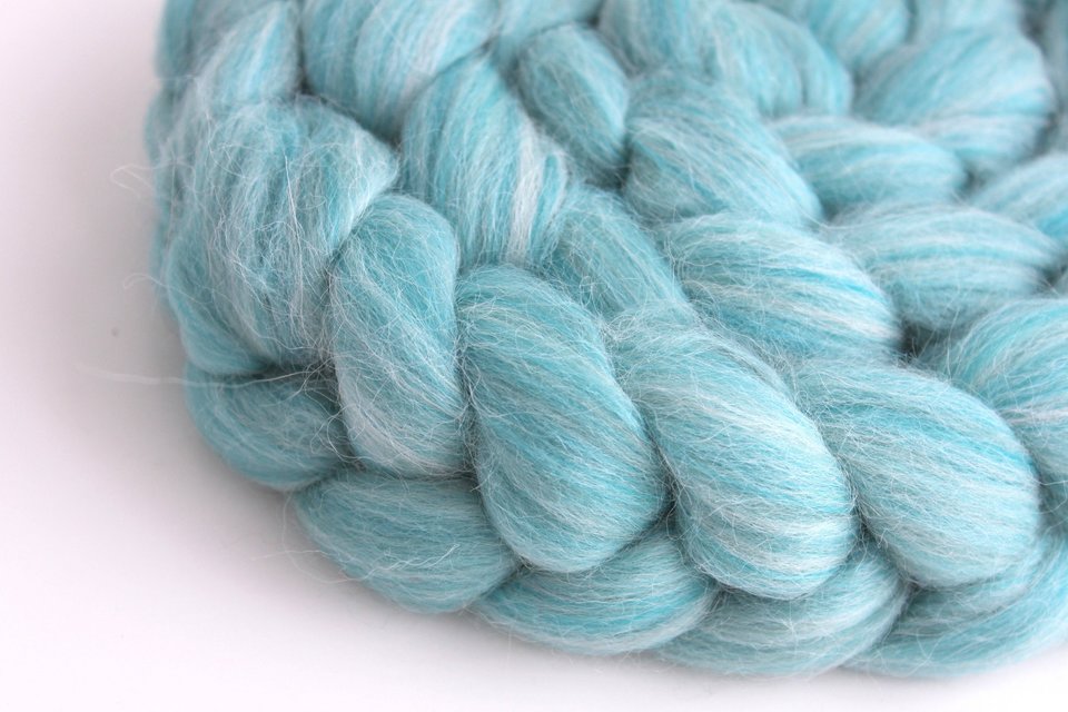 Alpaca / Merino Roving - Combed Top - Commercially Blended - Spinning Fiber