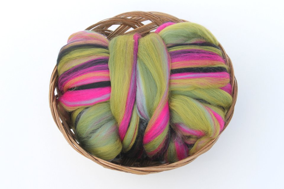 Merino Roving - Combed Top - Spinning Fiber - Custom Blended -  Medusa's Lair