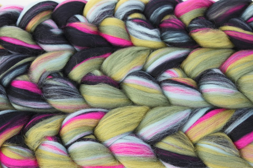 Merino Roving - Combed Top - Spinning Fiber - Custom Blended -  Medusa's Lair